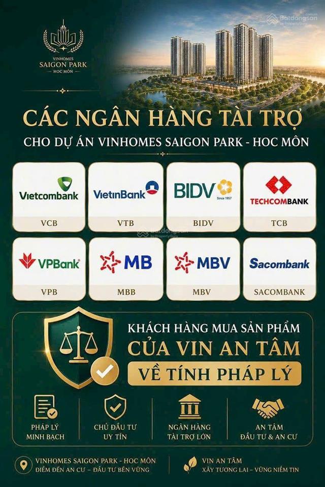 Chính thức nhận booking 100 triệu dự án vinhomes saigon park  chọn căn theo sở thích với nhiều ưu