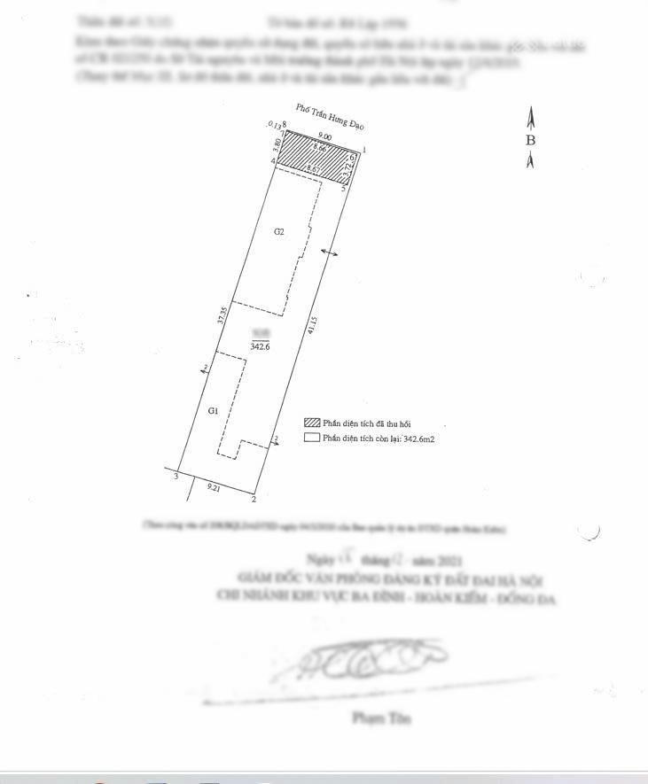 Mặt phố trần hưng đạo  hoàn kiếm  vị trí đẹp  phố cực hiếm nhà bán  dt 342.6m2 mt 9m giá 285 tỷ