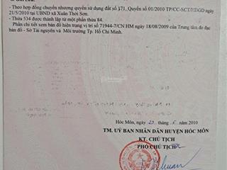 Bán đất sổ đỏ riêng hóc môn, hồ chí minh