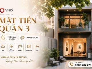 Mặt tiền Quận 3 – 1 trệt 1 tầng – Diện tích 8m x 30m | VNO 139A Pasteur 