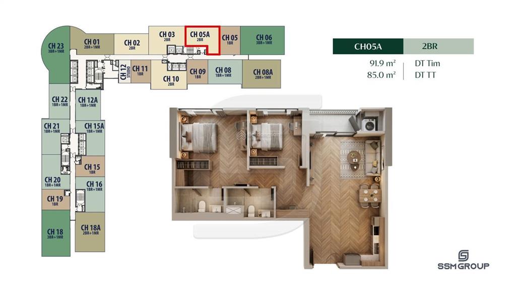 Bán căn 2pn 84m2  tầng trung 136tr/m2  view nội khu  tìm căn full bảng hàng cao xà lá