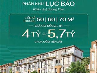 Bán căn liền kề vinhomees hạ long 1ty2 hà an quảng yên dt 50m2