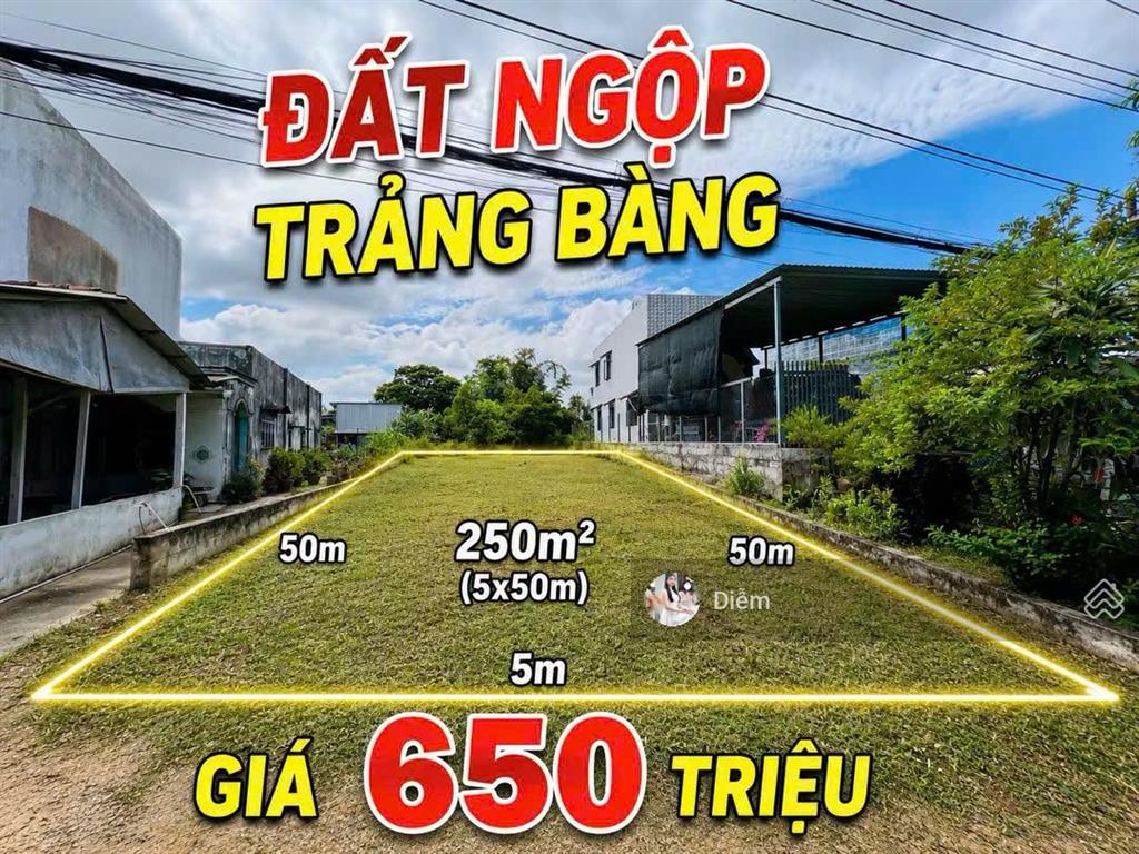 Chủ đang cần bán lô 250m2 đất giá 650tr, đ. bàu mây gần kcn trảng bàng & kcx linh trung 3, sổ riêng