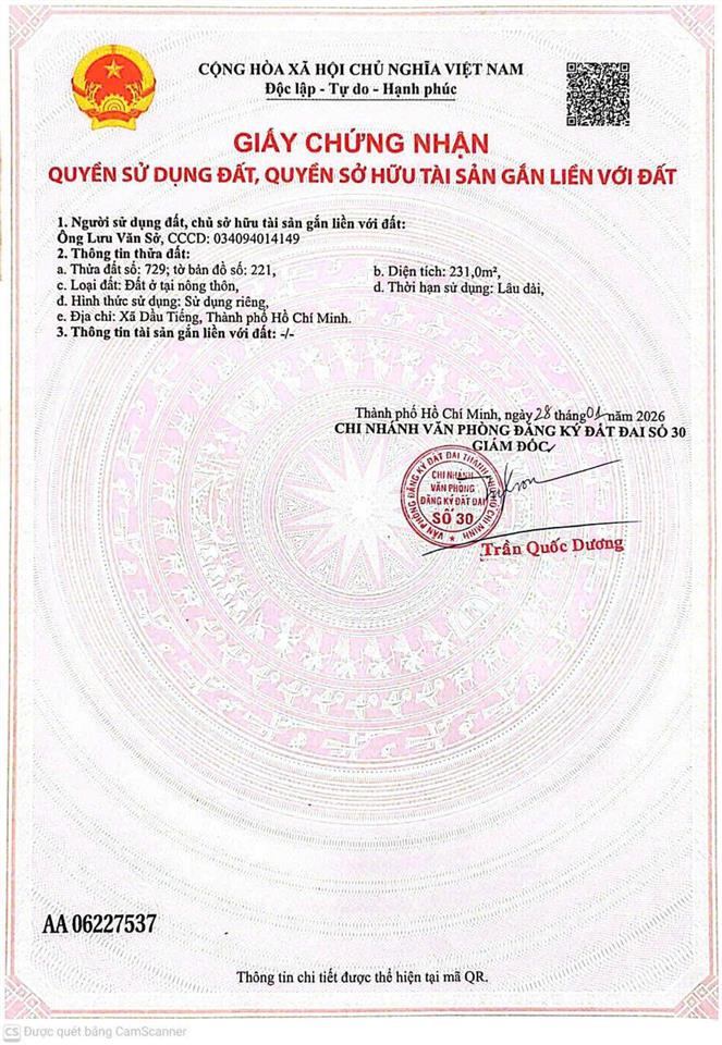 Bán đất 231m2 tại xã định hiệp, 4,4 tỷ vnd
