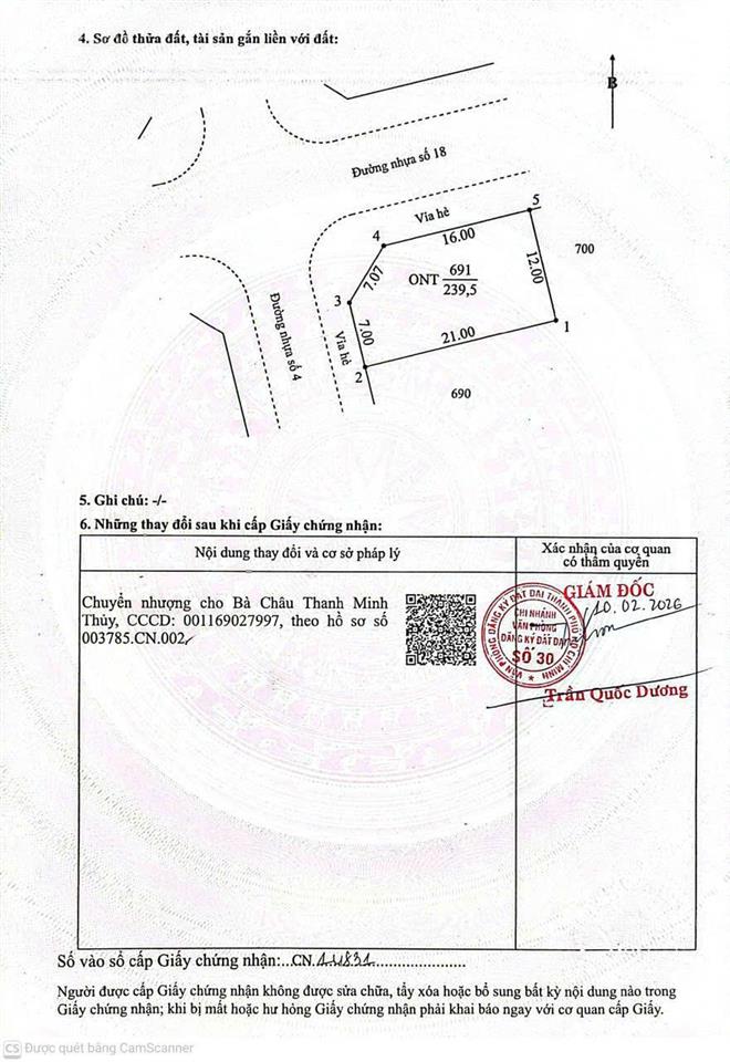 Bán đất tại định hiệp, dầu tiếng, bình dương chính chủ