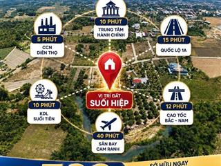 ĐẤT NỀN SUỐI HIỆP (VEN NHA TRANG) - SỔ ĐỎ TRAO TAY - CHỈ TỪ 500 TRIỆU!