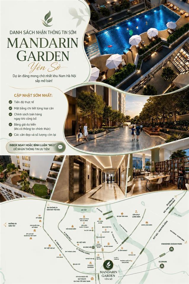 *MANDARIN GARDEN 3 YÊN SỞ – SIÊU PHẨM CĂN HỘ MỚI TỪ CHỦ ĐẦU TƯ HÒA PHÁT**
