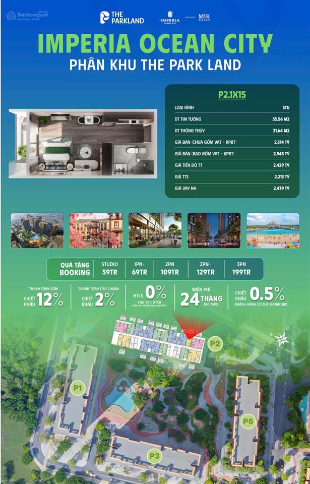 Bán studio ký trực tiếp với chủ đầu tư, vốn bỏ ra 400tr