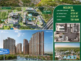Tặng ngay 01 chỉ vàng khi sở hữu căn 1pn+ 48m tại tòa mới nhất the parkland imperia ocean city