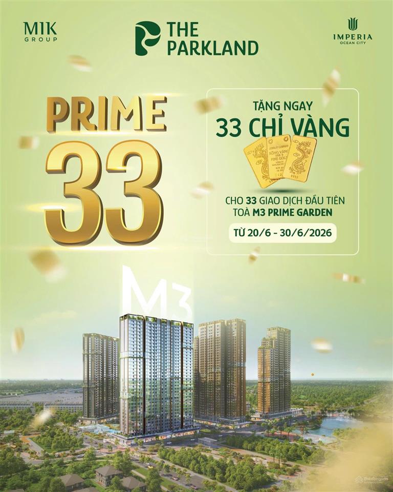 Bỏ ra 440 triệu để sở hữu ngay căn studio 31,17m² một trong số ít tại tòa m3  dự án the parkland