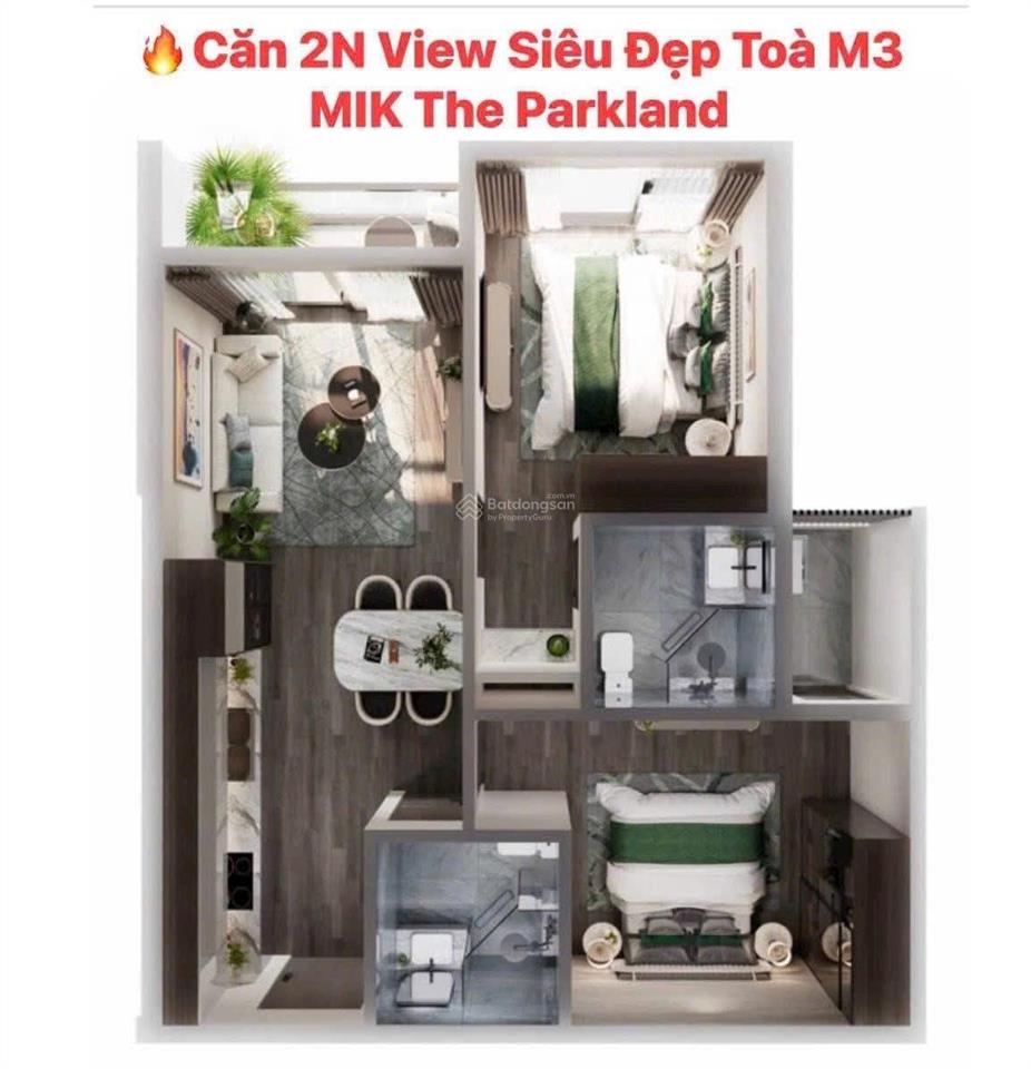 Với 700 triệu (tặng ngay 1 chỉ vàng) sở hữu ngay căn 2pn 2wc view cảnh quan nội khu và công viên