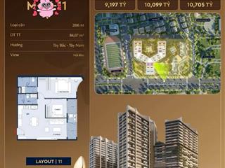 Bán độc quyền căn 2pn tầng trung siêu đẹp view công viên ngọc thụy 6.8ha