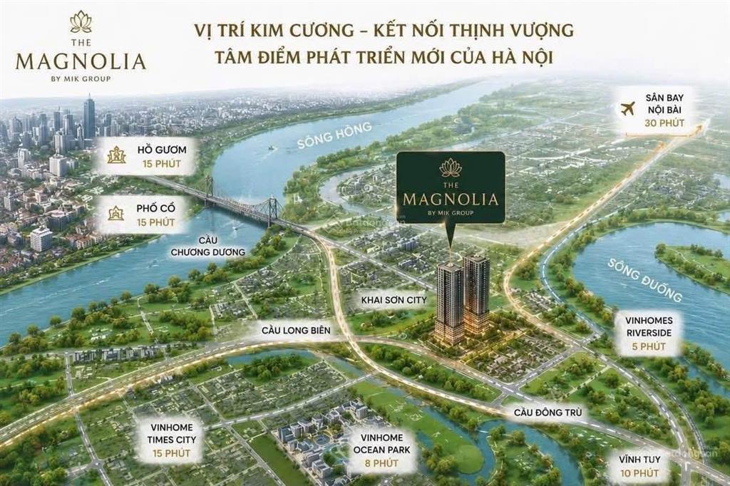 The magnolia  khai sơn của mik group giá trung bình 6.9 tỷ