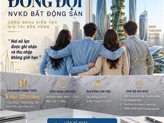 CƠ HỘI VIỆC LÀM NVKD BDS