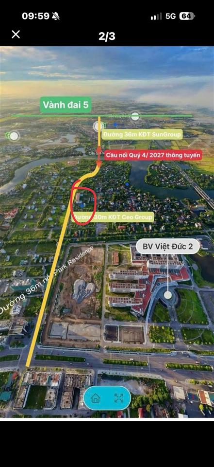 BÁN 2 LÔ LIỀN KỀ 95M²/LÔ – KĐT CEO 2 PHỦ LÝ  GIÁ 8XXX