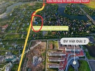 BÁN 2 LÔ LIỀN KỀ 95M²/LÔ – KĐT CEO 2 PHỦ LÝ  GIÁ 8XXX