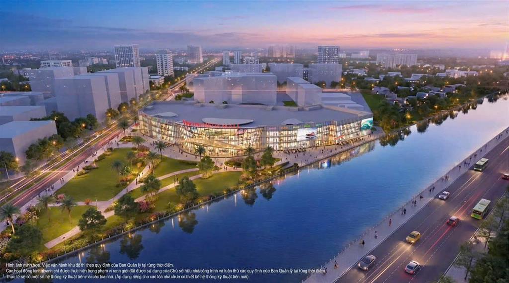 Phối cảnh trung tâm thương mại Vincom Mega Mall (4,6ha) tại Vinhomes Saigon Park.