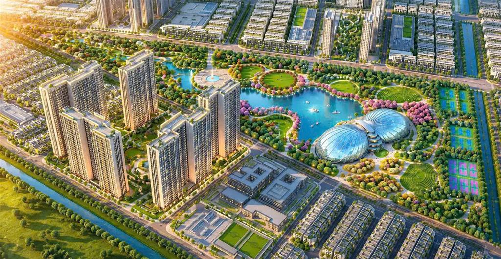 Phối cảnh trung tâm thương mại Vincom Mega Mall (4,6ha) tại Vinhomes Saigon Park.