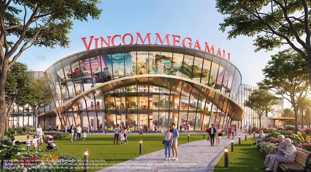 Phối cảnh trung tâm thương mại Vincom Mega Mall (4,6ha) tại Vinhomes Saigon Park.
