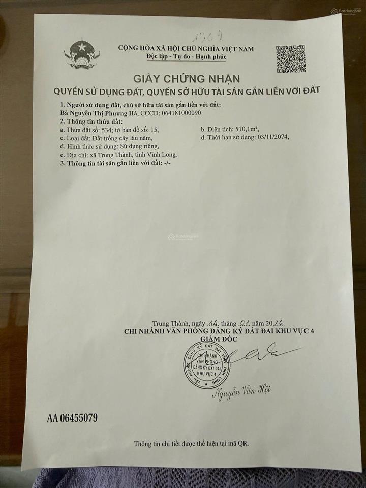 Bán đất tại đường tỉnh lộ 907, xã trung thành, huyện vũng liêm, giá cực chất 7,2 tỷ, 1978.2 m2