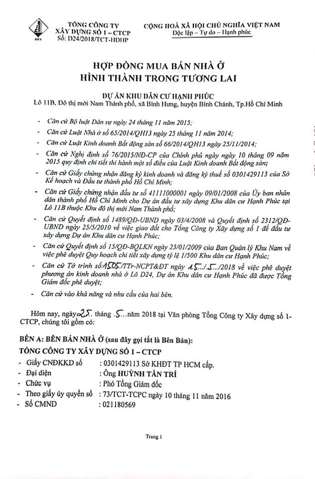 ►  BÁN HỢP ĐỒNG NHÀ Ở HÌNH THÀNH TRONG TƯƠNG LAI – KHU DÂN CƯ HẠNH PHÚC