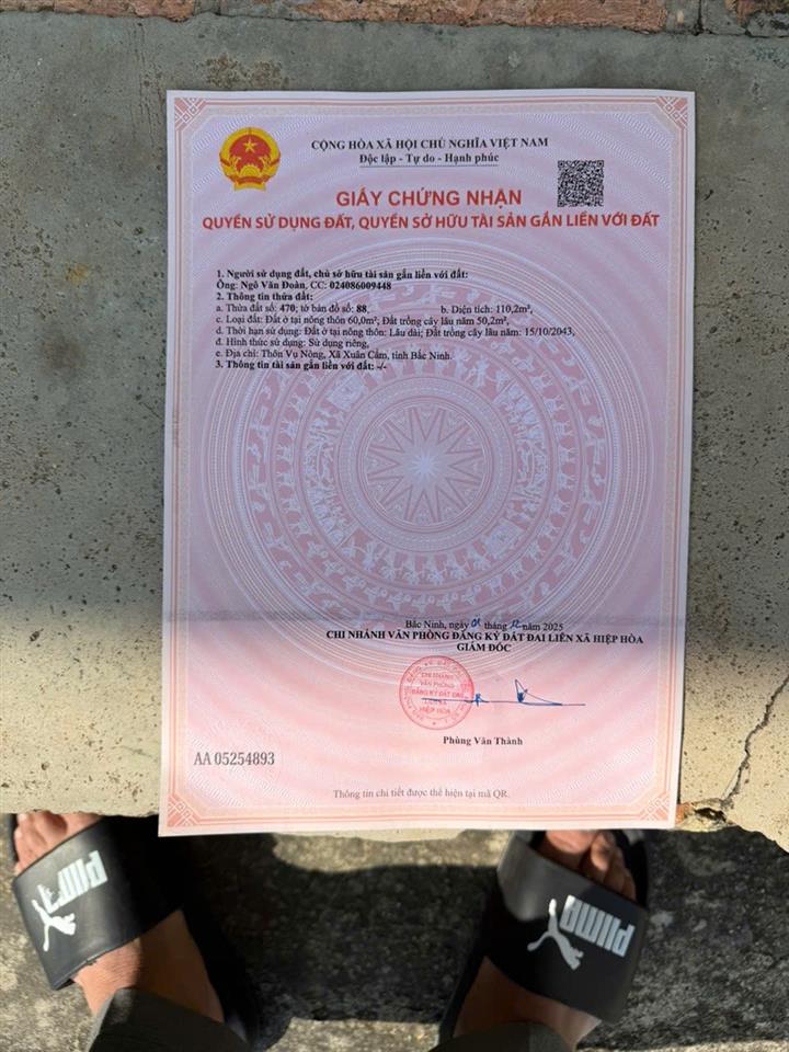 SIÊU PHẨM ĐẤT GẦN KHU CÔNG NGHIỆP – ĐÓN SÓNG VÀNH ĐAI 4 – CƠ HỘI ĐẦU TƯ SINH LỜI CAO