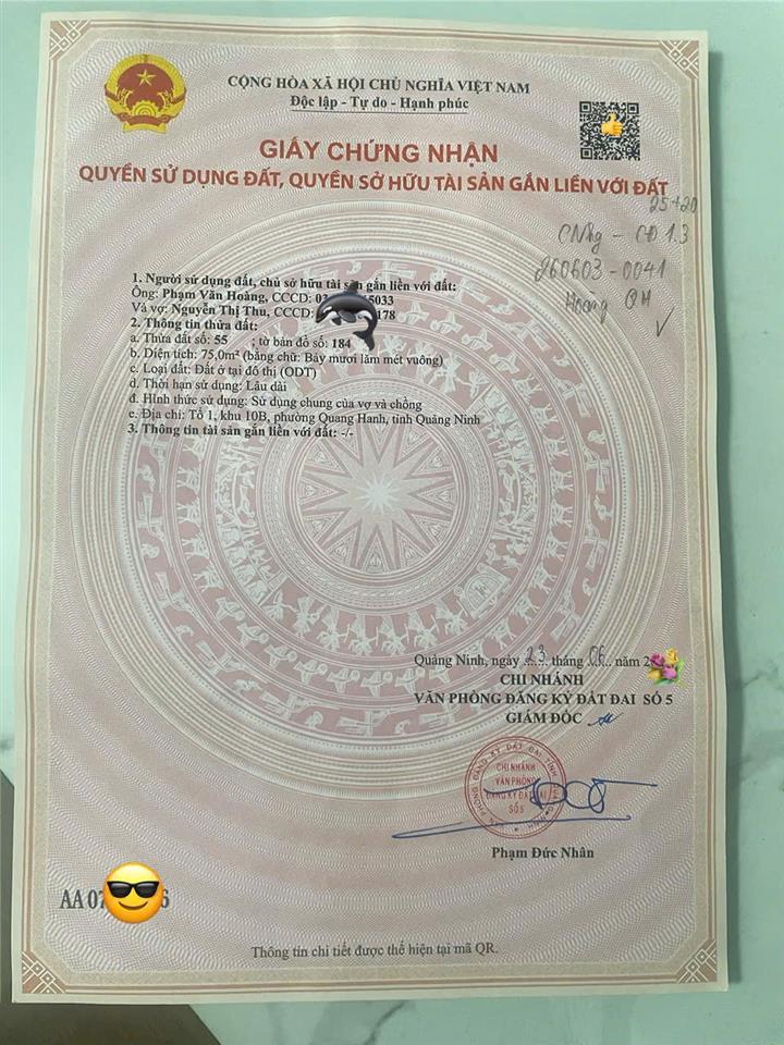 SIÊU PHẨM ĐẤT MẶT TIỀN QUỐC LỘ 18 – QUANG HANH, QUẢNG NINH!
