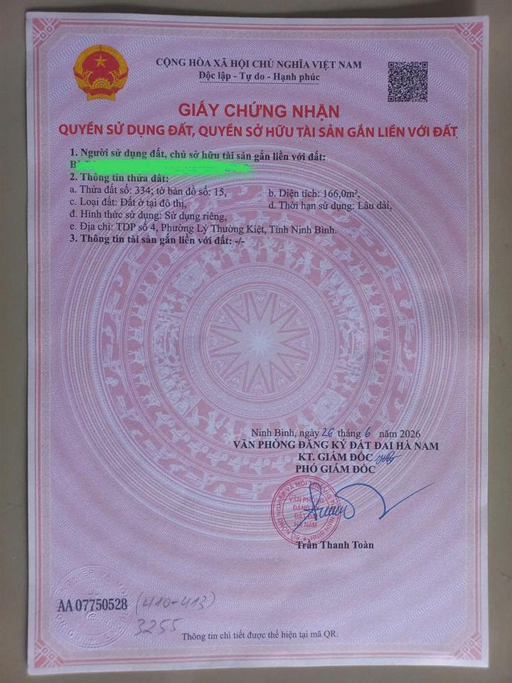 ►  CHÍNH CHỦ CẦN BÁN ĐẤT ODT – FULL THỔ CƯ – MẶT TIỀN TỔNG 8M