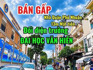 Chủ bán gấp nhà mặt tiền 14m đối diện đại học văn hiến