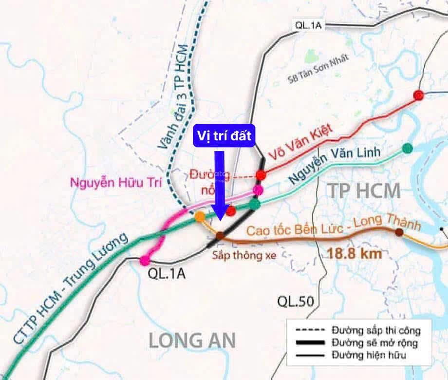 Chủ hạ gấp còn 5,5 tỷ để bán nhanh 1350m2, lên thổ được 200m2 đất xã bình chánh