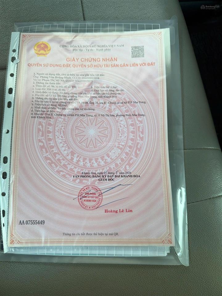 Bán chung cư ph võ thị sáu nha trang
