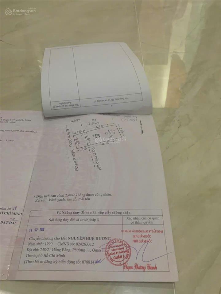 Cần bán nhà hẻm bình đông phường phú định (p14  quận 8 củ)