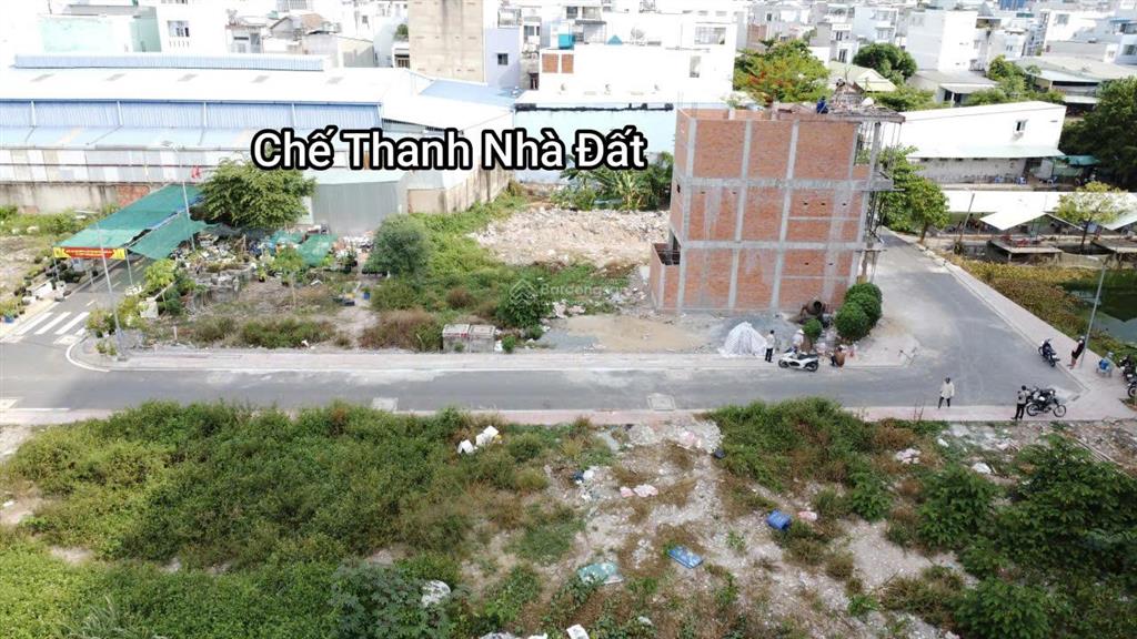 Lô góc 2 mặt tiền 71m2 thổ cư, đường 13m và 7m an dương vương giáp quận 8, sổ hồng riêng