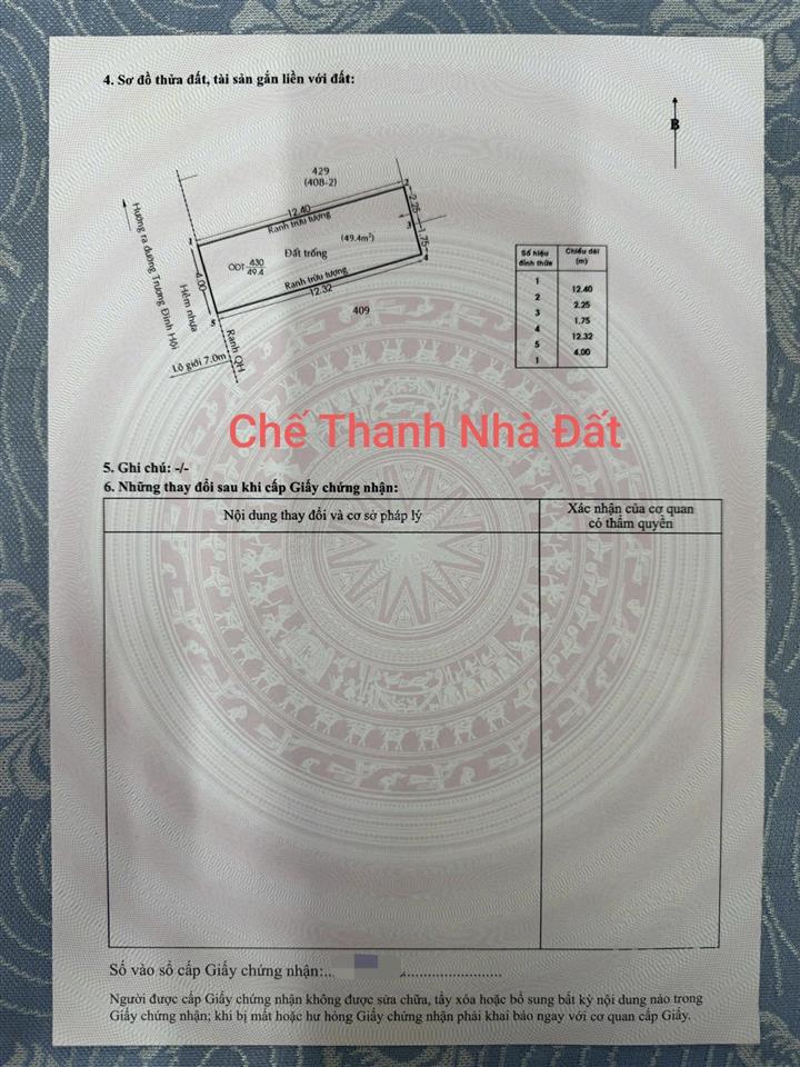 Đất nền quận 8, trương đương đình hội| 4m x 12,5m| sổ riêng, xdtd| giá 4tỷ chính chủ| 0903 983 ***