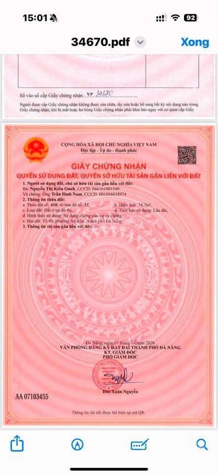 Mình chính chủ cần bán dãy trọ 4 phòng kiệt nguyễn công hoan thông ra đường bắc sơn, p. hòa an