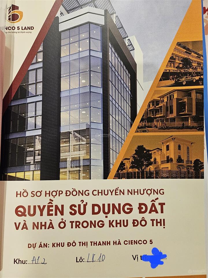 Bán nhà liền kề 5.1m mặt tiền, 96.9m2 tại khu đô thị thanh hà mường thanh, 13 tỷ vnd