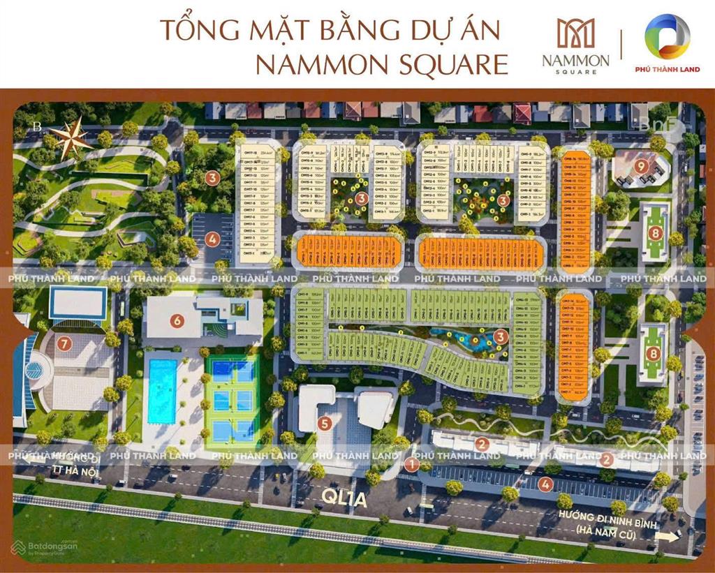 Sở hữu shophouse nammon square diện tích 98m2, mặt quốc lộ 1a 90m, gần ngay đường 120m