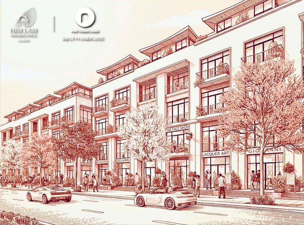 Shophouse mặt đường lớn phố đi bộ  2 mặt tiền đường nhựa sầm uất  mức giá ưu đãi tốt