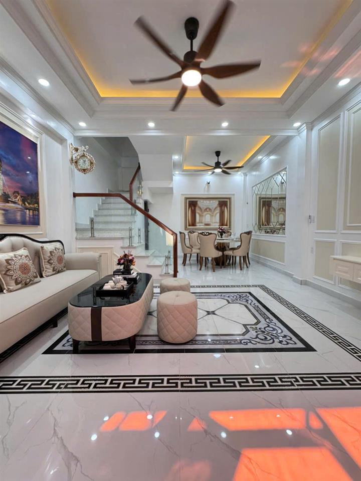 SIÊU PHẨM NHÀ ĐỘC LẬP 4 TẦNG , NỘI THẤT CAO CẤP HÀNG KÊNH