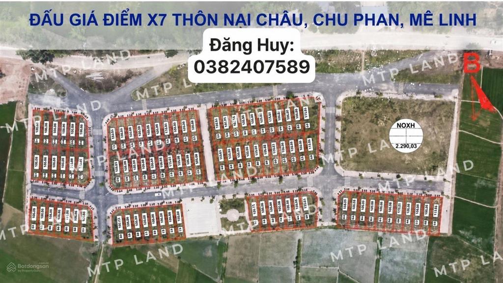 Ngày 15/06 đấu giá 24 thửa đất x7 nại châu yên lãng