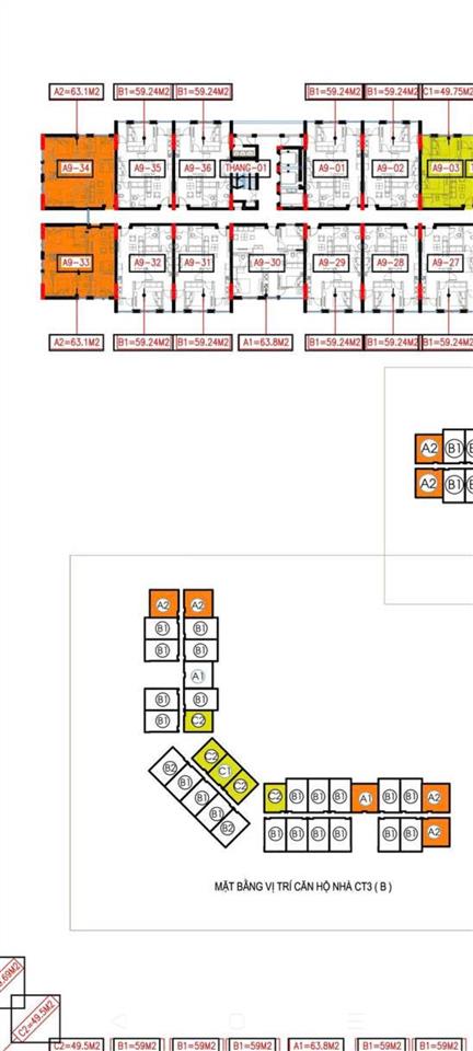 Căn tầng 9 toà a tại ct3 kim chung 3pn đẹp hướng đn  view nội khu, giá chỉ 2,713 tỷ