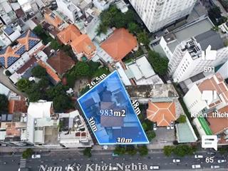 Bán nhà nam kỳ khởi nghĩa 983m²  1.000 tỷ  mặt tiền quận 3