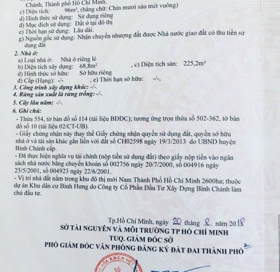 Bán nhà kdc bình hưng, bình chánh, ngay bến xe quận 8 vào 500m