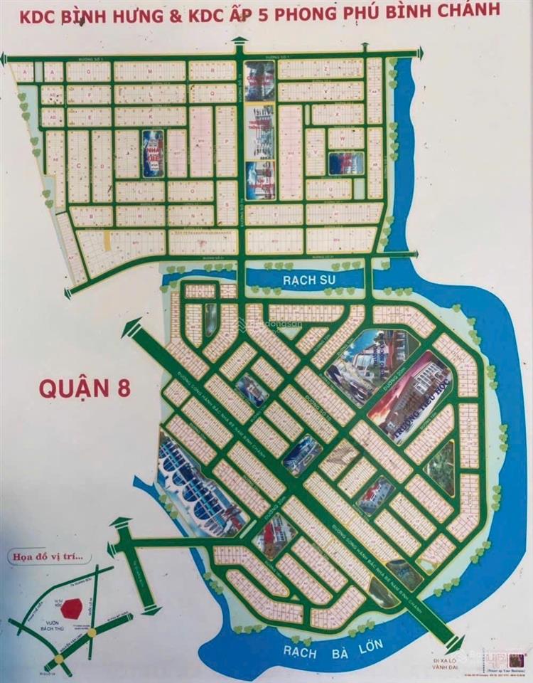 Bán nền đất 4,5x18m (81m2) kdc phong phú 5, bình chánh