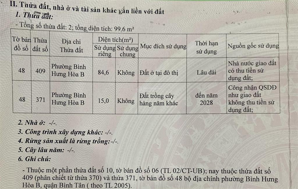 Đất 99,6 m², 5 tỷ vnd tại hồ chí minh, bán