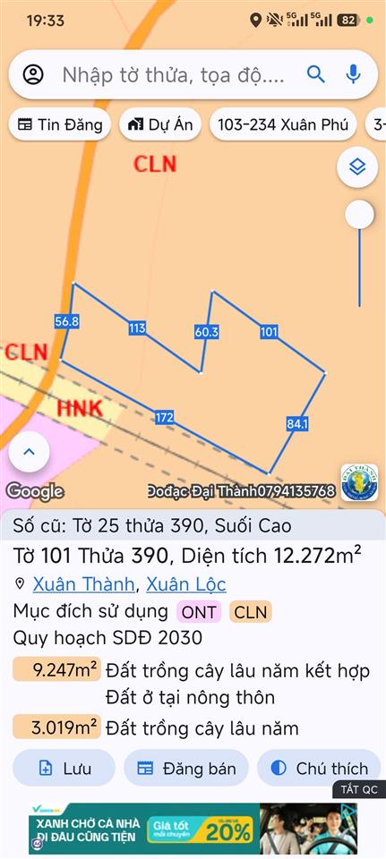 13,6 tỷ bán đất Xuân Lộc Đồng Nai