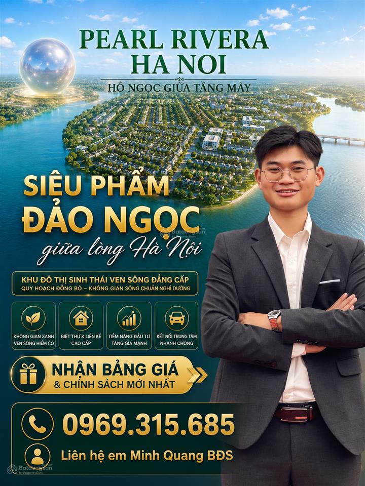 Nhận booking phân khu bạch ngọc dự án pearl rivera hà nội  làng hoa mê linh  sổ hồng 100%