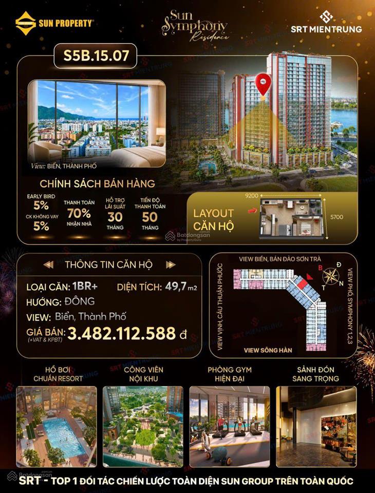 Cơ hội sở hữu căn hộ cao cấp 1pn+ của sun group