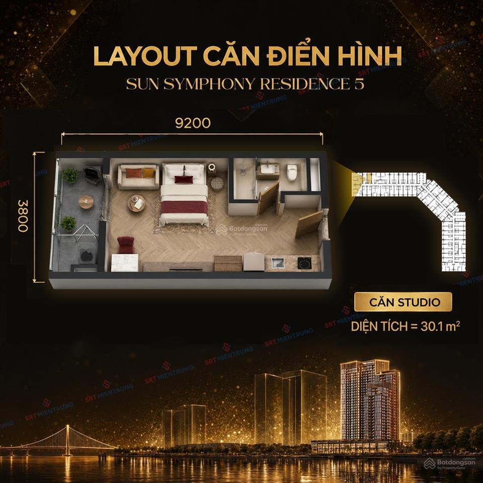 Cơ hội sở hữu căn hộ symphony5 khai thác cho thuê dòng tiền40tr /1 tháng