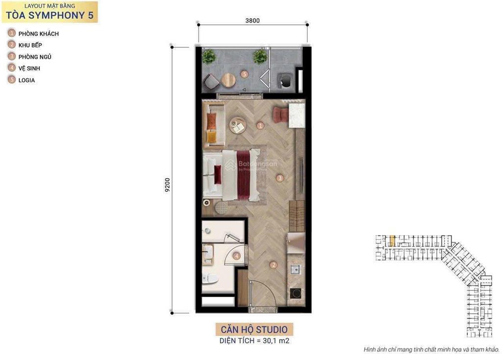 Cơ hội sở hữu căn hộ symphony5 khai thác cho thuê dòng tiền40tr /1 tháng